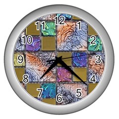 Tiles Cbdoilprincess 4c3ec21c-5cb9-4df3-975d-d1bfcef57dda Wall Clock (silver) by CBDOilPrincess1