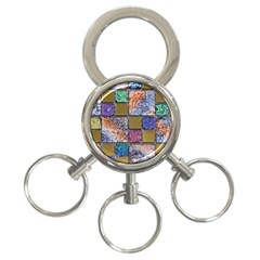 Tiles Cbdoilprincess 4c3ec21c-5cb9-4df3-975d-d1bfcef57dda 3-ring Key Chain