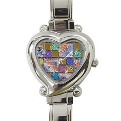 Tiles Cbdoilprincess 4c3ec21c-5cb9-4df3-975d-d1bfcef57dda Heart Italian Charm Watch by CBDOilPrincess1