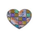 Tiles CBDOilPrincess 4c3ec21c-5cb9-4df3-975d-d1bfcef57dda Rubber Coaster (Heart)  Front