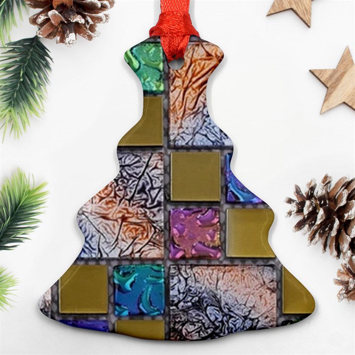 Tiles CBDOilPrincess 4c3ec21c-5cb9-4df3-975d-d1bfcef57dda Christmas Tree Ornament (Two Sides)