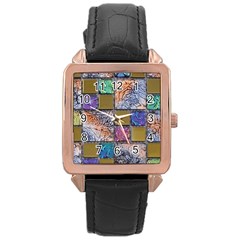 Tiles Cbdoilprincess 4c3ec21c-5cb9-4df3-975d-d1bfcef57dda Rose Gold Leather Watch  by CBDOilPrincess1