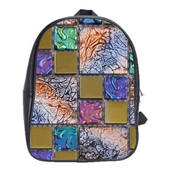 Tiles Cbdoilprincess 4c3ec21c-5cb9-4df3-975d-d1bfcef57dda School Bag (xl) by CBDOilPrincess1