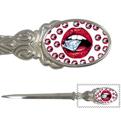 Lips Diamonds Cbdoilprincess  Df7357df-b45a-476d-b5b0-d19665f6de3f Letter Opener by CBDOilPrincess1