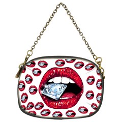 Lips Diamonds Cbdoilprincess  Df7357df-b45a-476d-b5b0-d19665f6de3f Chain Purse (two Sides) by CBDOilPrincess1