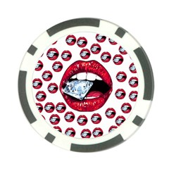 Lips Diamonds Cbdoilprincess  Df7357df-b45a-476d-b5b0-d19665f6de3f Poker Chip Card Guard (10 Pack) by CBDOilPrincess1