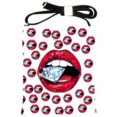 Lips Diamonds Cbdoilprincess  Df7357df-b45a-476d-b5b0-d19665f6de3f Shoulder Sling Bag by CBDOilPrincess1