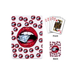 Lips Diamonds Cbdoilprincess  Df7357df-b45a-476d-b5b0-d19665f6de3f Playing Cards Single Design (mini)