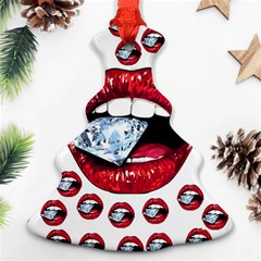 Lips Diamonds Cbdoilprincess  Df7357df-b45a-476d-b5b0-d19665f6de3f Ornament (christmas Tree) 