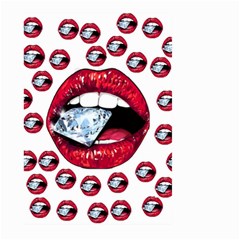 Lips Diamonds Cbdoilprincess  Df7357df-b45a-476d-b5b0-d19665f6de3f Large Garden Flag (two Sides) by CBDOilPrincess1