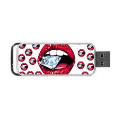 Lips Diamonds Cbdoilprincess  Df7357df-b45a-476d-b5b0-d19665f6de3f Portable Usb Flash (one Side) by CBDOilPrincess1