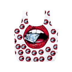 Lips Diamonds Cbdoilprincess  Df7357df-b45a-476d-b5b0-d19665f6de3f Full Print Recycle Bag (s) by CBDOilPrincess1