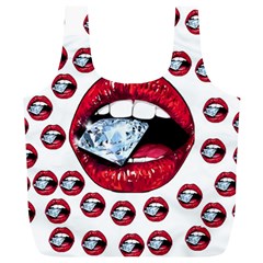 Lips Diamonds Cbdoilprincess  Df7357df-b45a-476d-b5b0-d19665f6de3f Full Print Recycle Bag (xl) by CBDOilPrincess1