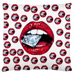 Lips Diamonds Cbdoilprincess  Df7357df-b45a-476d-b5b0-d19665f6de3f Large Flano Cushion Case (one Side) by CBDOilPrincess1