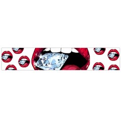 Lips Diamonds Cbdoilprincess  Df7357df-b45a-476d-b5b0-d19665f6de3f Large Flano Scarf 