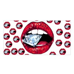 Lips Diamonds Cbdoilprincess  Df7357df-b45a-476d-b5b0-d19665f6de3f Satin Shawl by CBDOilPrincess1