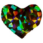 Bling CBDOilPrincess Cb985e25-02c2-4177-896c-cf0c9c22a532 Large 19  Premium Flano Heart Shape Cushions Front