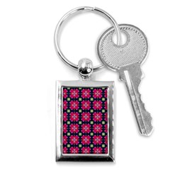 Pattern Of Hearts Key Chain (rectangle) by SychEva