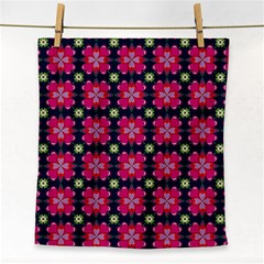 Pattern Of Hearts Face Towel by SychEva