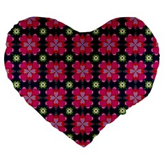 Pattern Of Hearts Large 19  Premium Heart Shape Cushions by SychEva