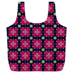 Pattern Of Hearts Full Print Recycle Bag (xxxl) by SychEva