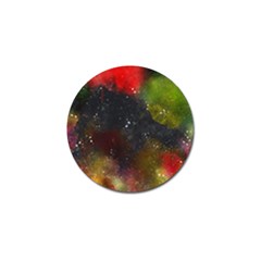 Abstract Paint Drops Golf Ball Marker (4 Pack) by goljakoff