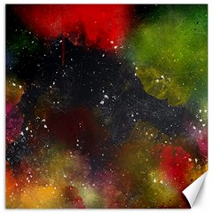 Abstract Paint Drops Canvas 12  X 12  by goljakoff