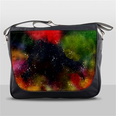 Abstract Paint Drops Messenger Bag by goljakoff