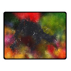 Abstract Paint Drops Double Sided Fleece Blanket (small)  by goljakoff