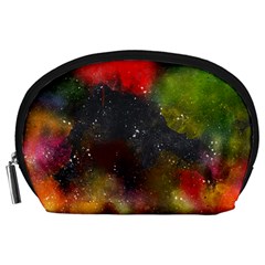 Abstract Paint Drops Accessory Pouch (large) by goljakoff