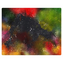 Abstract Paint Drops Double Sided Flano Blanket (medium)  by goljakoff