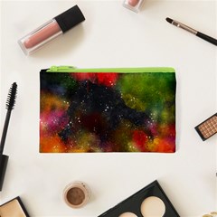 Abstract Paint Drops Cosmetic Bag (xs) by goljakoff