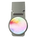 Rainbow paint Money Clips (Round)  Front