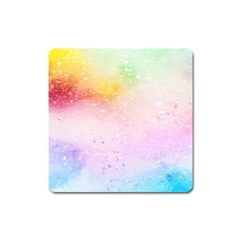 Rainbow Paint Square Magnet by goljakoff