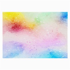 Rainbow Paint Large Glasses Cloth by goljakoff