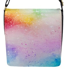 Rainbow paint Flap Closure Messenger Bag (S)