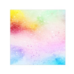 Rainbow Paint Small Satin Scarf (square) by goljakoff