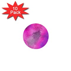 Purple Space Paint 1  Mini Buttons (10 Pack)  by goljakoff