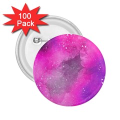 Purple Space Paint 2 25  Buttons (100 Pack)  by goljakoff