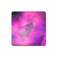 Purple Space Paint Square Magnet by goljakoff