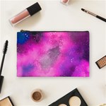 Purple space paint Cosmetic Bag (Medium) Front