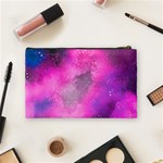 Purple space paint Cosmetic Bag (Medium) Back