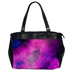 Purple Space Paint Oversize Office Handbag by goljakoff