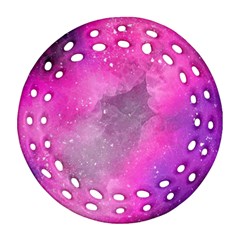 Purple Space Paint Ornament (round Filigree) by goljakoff