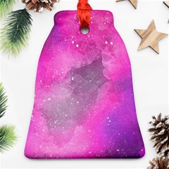 Purple Space Paint Bell Ornament (two Sides) by goljakoff