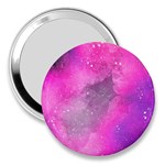 Purple space paint 3  Handbag Mirrors Front