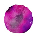 Purple space paint Standard 15  Premium Round Cushions Front