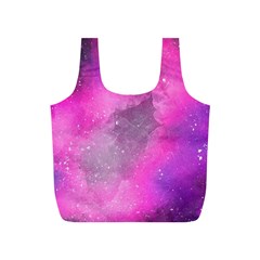 Purple Space Paint Full Print Recycle Bag (s) by goljakoff