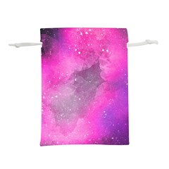 Purple Space Paint Lightweight Drawstring Pouch (l) by goljakoff