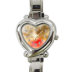 Gold Drops Heart Italian Charm Watch by goljakoff